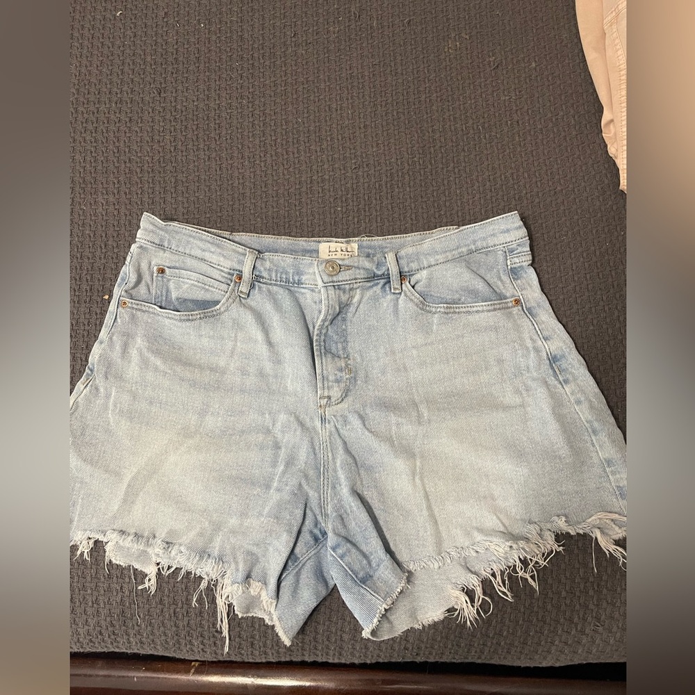 Nicole Miller Light Wash Denim Jeans Nomad Super High Rise Classic fit, Sz 12